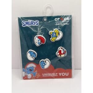 Crocs Jibbitz The Smurfs Multicolor Shoe Charms Set Cartoon Characters Rubber